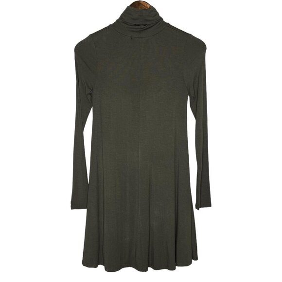 Lulus Women's Olive Green Long‎ Sleeve Sway, Girl, Sway! Swing Dress Size XS - Picture 2 of 9